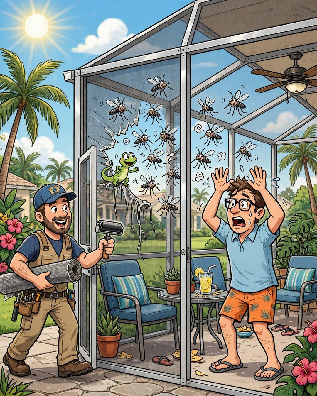 One Tiny Tear in Your Screen — and Every Mosquito in Broward Got the Invite